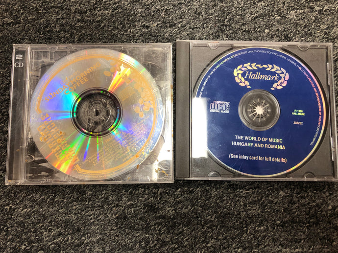 The World Of Music - Hungary And Romania CD - Hallmark 1996   -    Day Parts: Sunday Morning Coffee by Chip Davis' Day Parts CD 1991 2 CDs Pre-owned