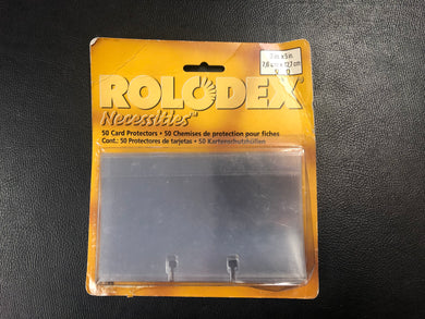 Rolodex BRAND 50 Transparent Card Protectors Sleeves Q67650as