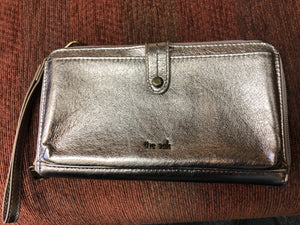 The Sak Wallet Metallic Gold Genuine Leather