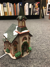 Load image into Gallery viewer, 1997 Christmas Valley Porcelain The Country Church Building Accessory w/box