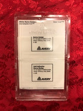 Load image into Gallery viewer, Avery White Name Badge Label 2-11/32&quot; x 3-3/8&quot; (100pk) #5147