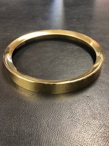 Brass Candle Cap Cover Trim Ring  4.5/8" polished brass pre-owned