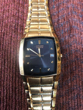 Load image into Gallery viewer, Citizen Men&#39;s Gold-Tone Stainless Steel Bracelet Watch pre-owned