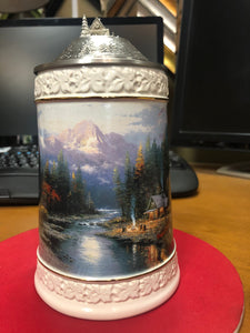 Thomas Kinkade Limited Ed. Stein FIRST IN EDITION "A QUIET EVENING AT RIVERLODGE LIMITED EDTION FREE SHIPPING