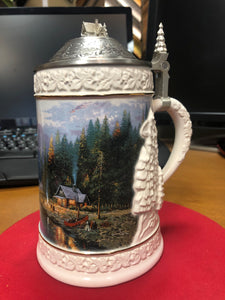 Thomas Kinkade Limited Ed. Stein FIRST IN EDITION "A QUIET EVENING AT RIVERLODGE LIMITED EDTION FREE SHIPPING