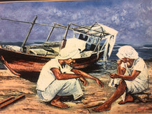 Load image into Gallery viewer, Kuwait Mat photograph of 2 fisher men