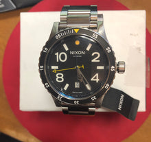 Load image into Gallery viewer, New Nixon Men&#39;s A277000 Diplomat SS Analog Display Swiss Quartz Silver Watch free shipping