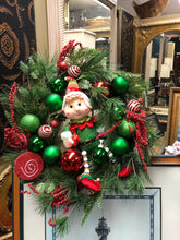 Load image into Gallery viewer, Christmas Wreath with an elf and ornaments