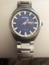 Load image into Gallery viewer, Pre-owned Seiko Men&#39;s Automatic snkn41  Watch Stainless Steel Day Date Blue 7S26-04C0 free shipping