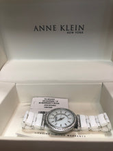 Load image into Gallery viewer, Pre-oAnne Klein 12/2275SVST Swarovski Crystal Accented Silver Tone Ceramic Watch free shipping