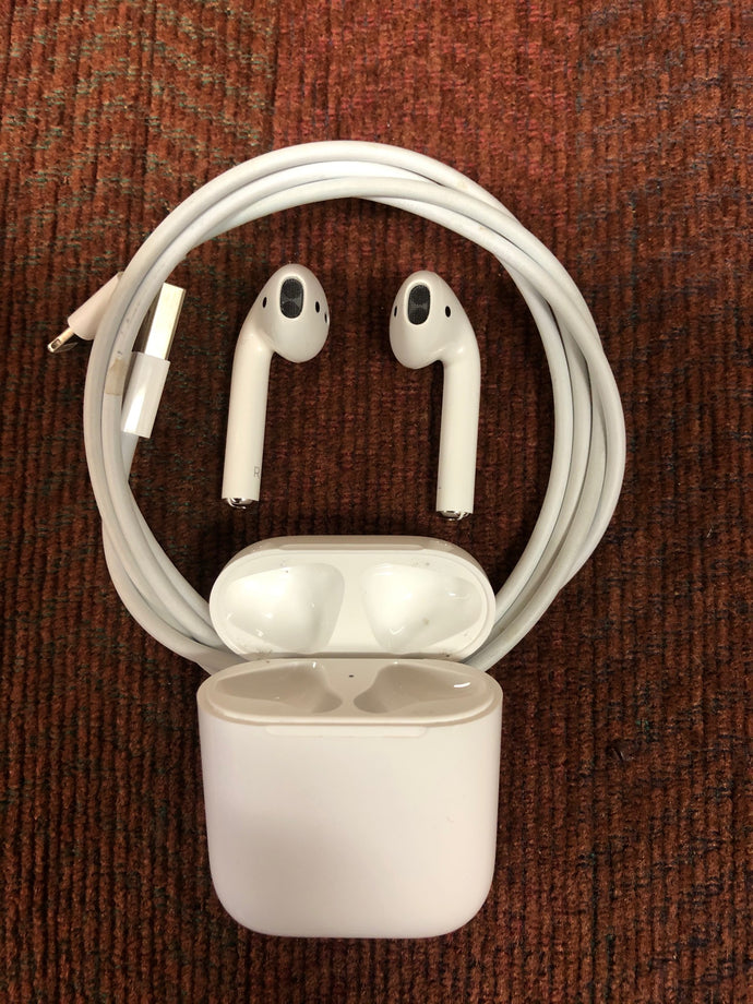 Genuine Apple Air Pods Generation 2 with Wireless Charging Case used