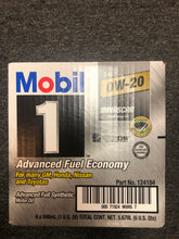 Load image into Gallery viewer, Mobil 1 124184 Advanced Fuel Economy Engine Oil 0W20 1 Quart Bottles Set of 6
