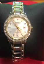 Load image into Gallery viewer, Pre-owned citizen eco-drive watch for women two tone G710-S112818