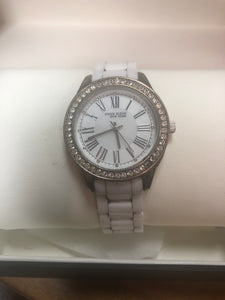 Anne Klein 12/2257SVST Womens 35mm Ceramic Watch & Crystal Bracelet