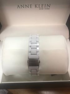 Anne Klein 12/2257SVST Womens 35mm Ceramic Watch & Crystal Bracelet