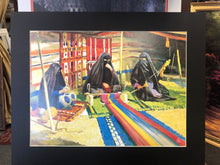 Load image into Gallery viewer, Kuwait old life women made sadouw poster