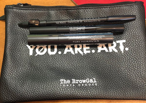 The BrowGal Tonya Crooks You.Are.Art Eyebrow 4 Pc Kit NEW w/Case