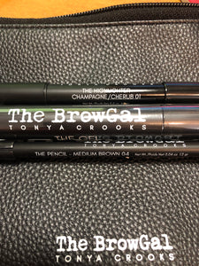 The BrowGal Tonya Crooks You.Are.Art Eyebrow 4 Pc Kit NEW w/Case