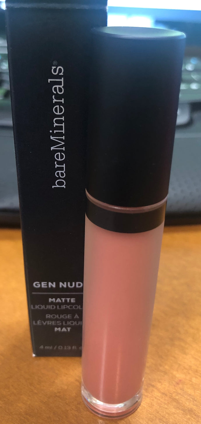 bareMinerals Gen Nude Matte Liquid Lipcolor 4ml NIB  XYZ New