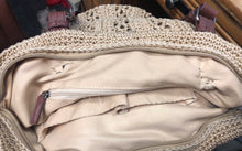 Load image into Gallery viewer, Pre-owned New the Sak Women Crochet Double Handle Shopper Light Tan