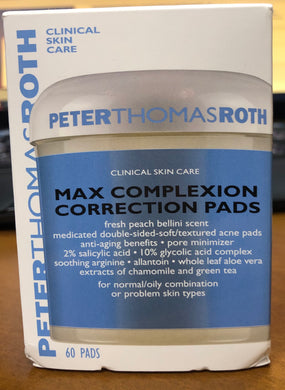 Peter Thomas Roth Max Complexion Correction Pads 60 PADS NEW IN BOX SEALED