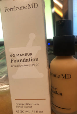 Perricone MD No Makeup Foundation SPF 20 1 oz Nude Pre-owned