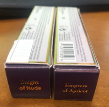 Load image into Gallery viewer, NEW Lipstick Queen Reign &amp; Shine  Lip Gloss KNIGHT OF NUDE &amp; EMPRESS OF APRICOT NEW IN BOX AUTHENTIC Q2