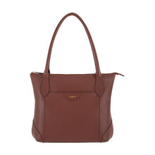 Load image into Gallery viewer, NEW Lodis Siera Leather Tote (Chestnut)   Brown Pebble Business Travel   AUTHENTIC 100%
