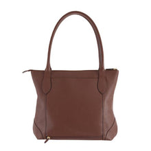 Load image into Gallery viewer, NEW Lodis Siera Leather Tote (Chestnut)   Brown Pebble Business Travel   AUTHENTIC 100%