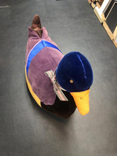 Load image into Gallery viewer, Pre Owned Vintage Fabric Hand Made Stuffed Duck