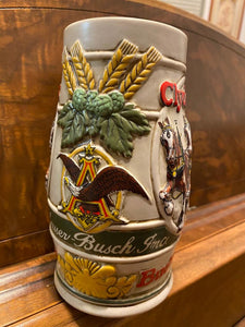 Pre Owned Clydesdales Budweiser Beer Mug Ceramarte Brazil