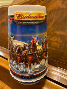 Pre Owned 2001 Anheuser Busch Budweiser Beer Mug Horse Ceramarte Brazil