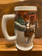 Load image into Gallery viewer, Pre Owned Anheuser Busch Budweiser Beer Mug 2006 Ceramarte Brazil Holiday Stein