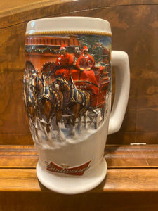 Pre Owned Anheuser Busch Budweiser Beer Mug 2006 Ceramarte Brazil Holiday Stein