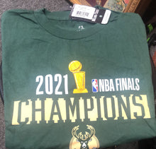 Load image into Gallery viewer, NEW 2021 NBA Finals Champions Milwaukee Bucks Basketball T-shirt L