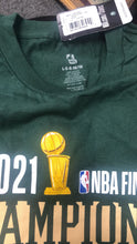 Load image into Gallery viewer, NEW 2021 NBA Finals Champions Milwaukee Bucks Basketball T-shirt L