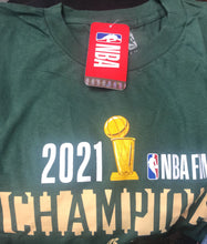 Load image into Gallery viewer, NEW 2021 NBA Finals Champions Milwaukee Bucks Basketball T-shirt L