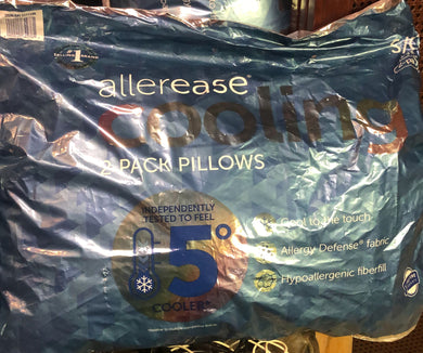 Allerease Cooling 1 Pack Pillow INDEPENDENTLY TESTED To Feel 5 Degrees Cooler