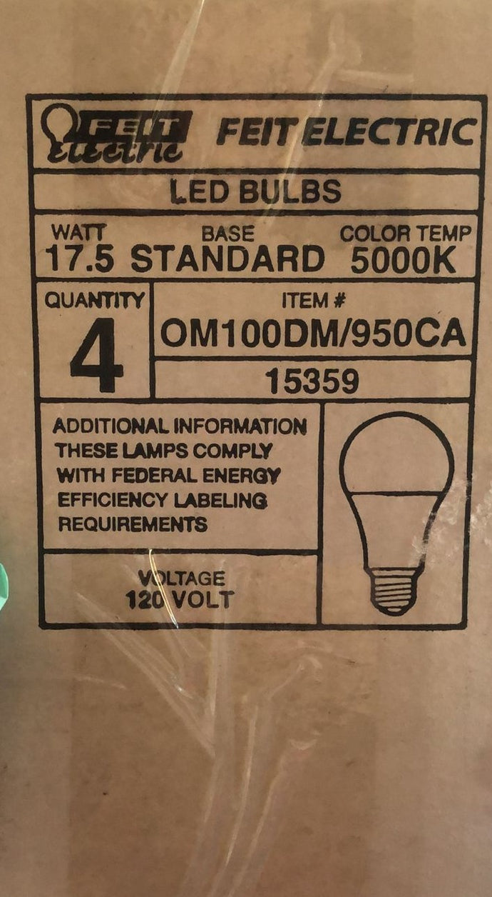 NEW FEIT ELECTRIC LED Bulbs 17.5W Standard 120V