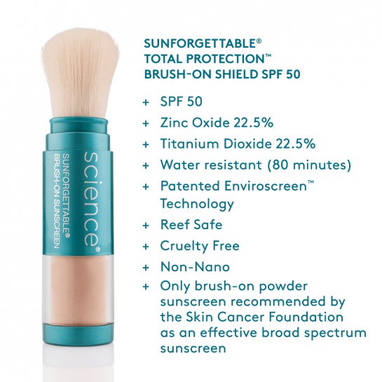 Colorescience SUNFORGETTABLE® TOTAL PROTECTION™ BRUSH-ON SHIELD SPF 50 FAIR TONE AUTHENTIC 100%