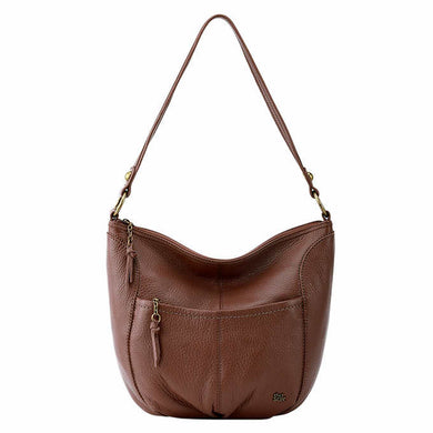 New The Sak Leather Iris Large Hobo Shoulder Bag - Slate Brown Sealed authentic 100%