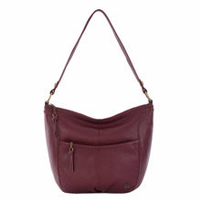 Load image into Gallery viewer, New The Sak Leather Iris Large Hobo Shoulder Bag - Slate dark red Sealed authentic 100%