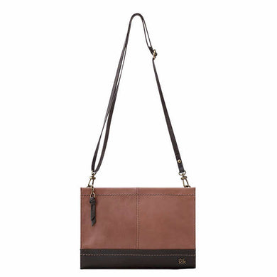 NEW The Sak Iris 3-way Demi Adjustable Leather Crossbody BROWN AUTHENTIC100%