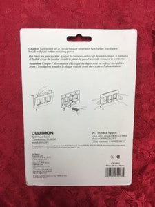 Lutron Claro Screwless Wall Plates 3 Gang CW-3-WH