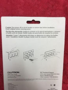 Lutron Claro Screwless Wall Plates 3 Gang CW-3-WH