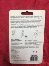 Load image into Gallery viewer, LUTRON CW-1-BL Black Gloss Finish Claro 1 Gang Decorator Wallplate