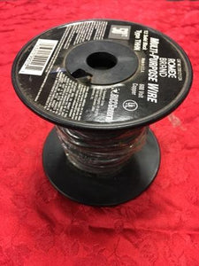 50' Romex Brand 12 AWG Solid BLACK THHN Wire 600 Volts Multi Purpose Used