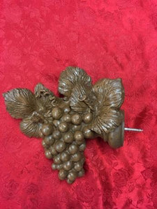 CUSTOM OAK KIRSCH GRAPE LEAVES FINIALS 2" ROD EXCEPTIONAL BEAUTY NIB