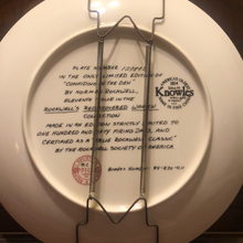 Load image into Gallery viewer, Edwin M Knowles &quot;Confiding in the Den Norman Rockwell Plate