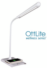 Load image into Gallery viewer, New Other OttLite Power-Up LED Desk Lamp with Wireless Charging- Great for Home or Office